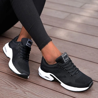 Damen Sneakers - Atmungsaktive Plattform-Schuhe mit Chunky Sohle für Sport und Freizeit 0