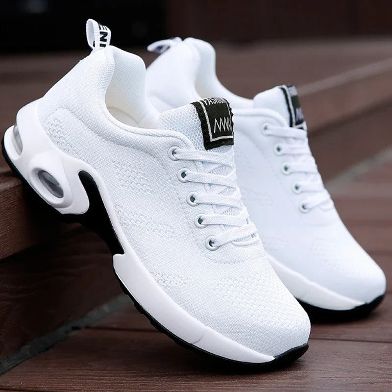 Damen Sneakers - Atmungsaktive Plattform-Schuhe mit Chunky Sohle für Sport und Freizeit 5