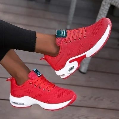 Damen Sneakers - Atmungsaktive Plattform-Schuhe mit Chunky Sohle für Sport und Freizeit 6