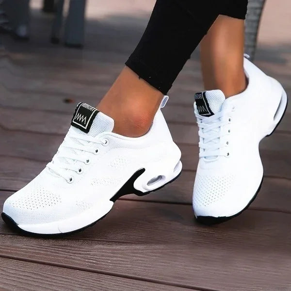 Damen Sneakers - Atmungsaktive Plattform-Schuhe mit Chunky Sohle für Sport und Freizeit 7