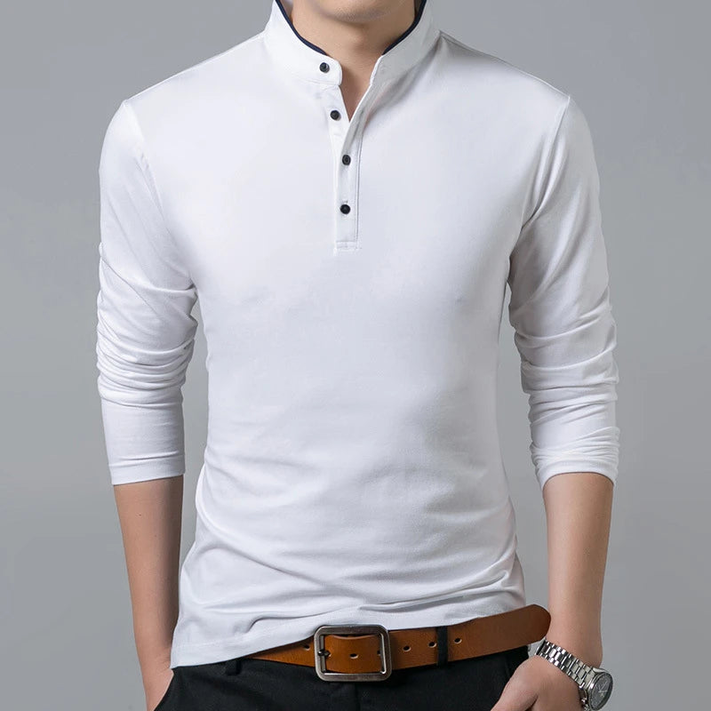 Lukas | Atmungsaktives Langarm-Poloshirt für Herren Business